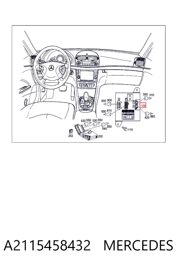 Moduł SAM A2115458432 Mercedes