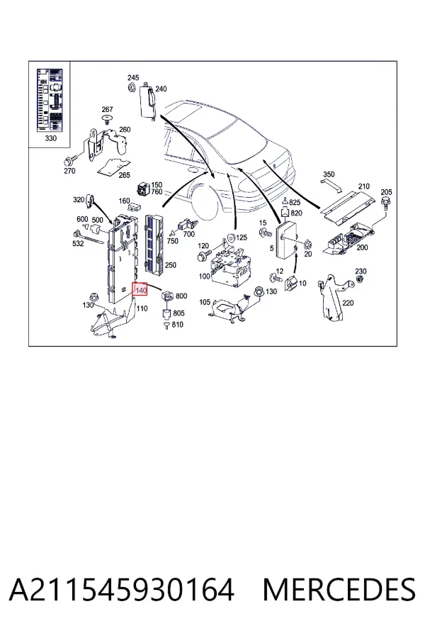 Moduł SAM A211545930164 Mercedes