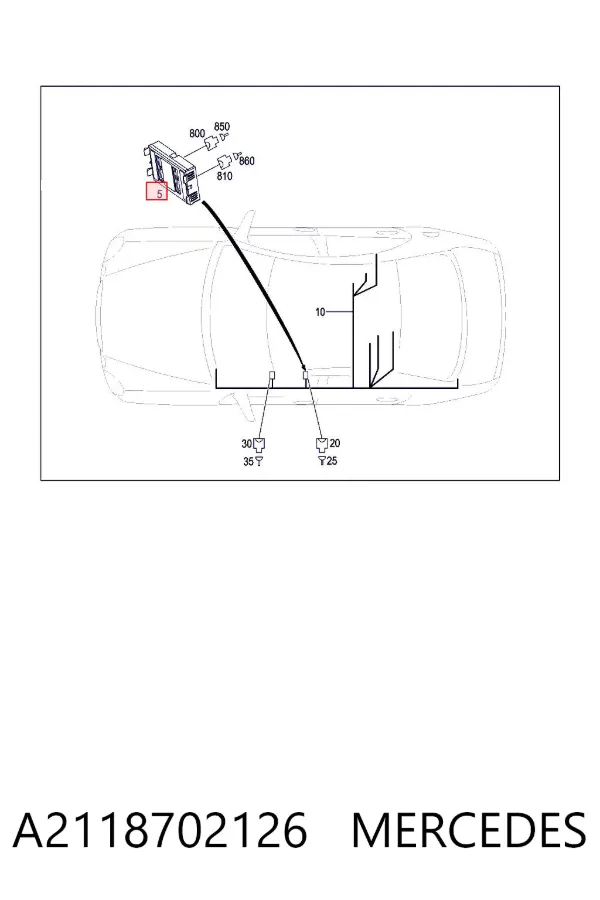 Przełącznik zespolony, w komplecie A2118702126 Mercedes