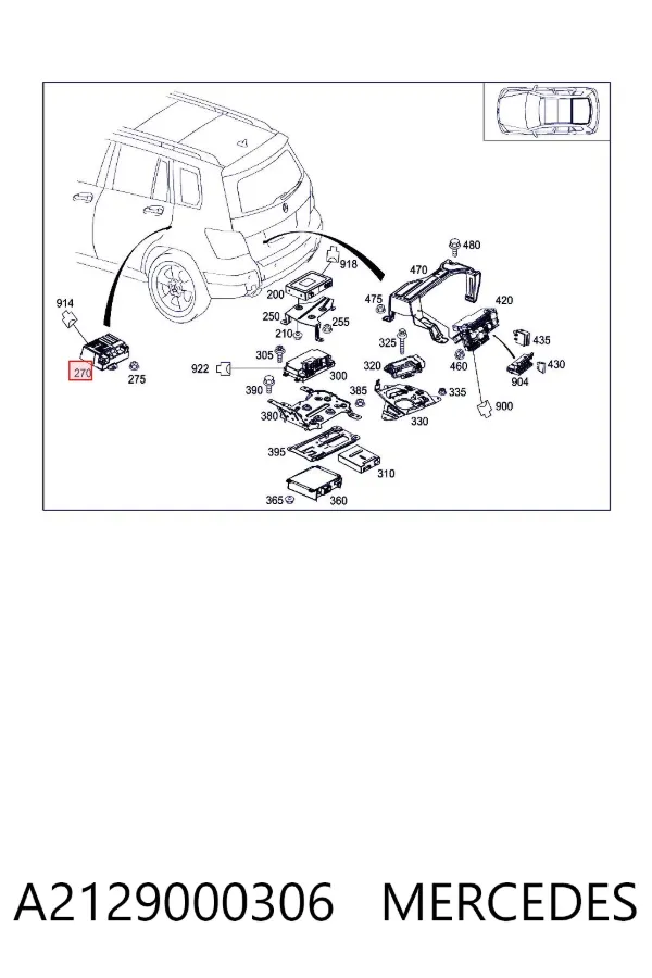 Sterownik pompy paliwa A2129000306 Mercedes