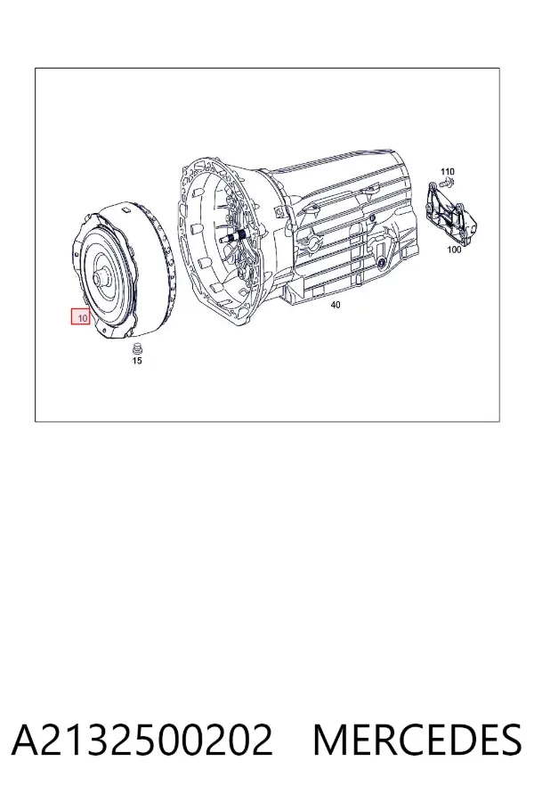 Transformator hydrauliczny automatycznej skrzyni biegów A2132500202 Mercedes