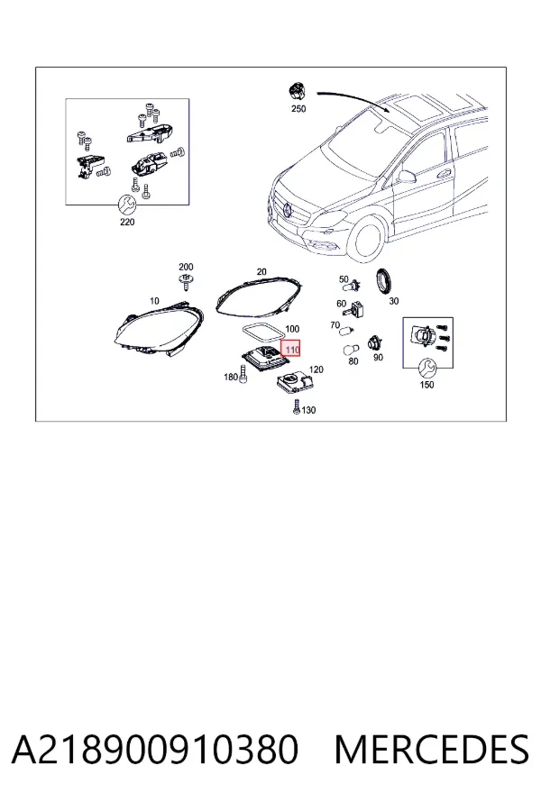 Sterownik oświetlenia A218900910380 Mercedes