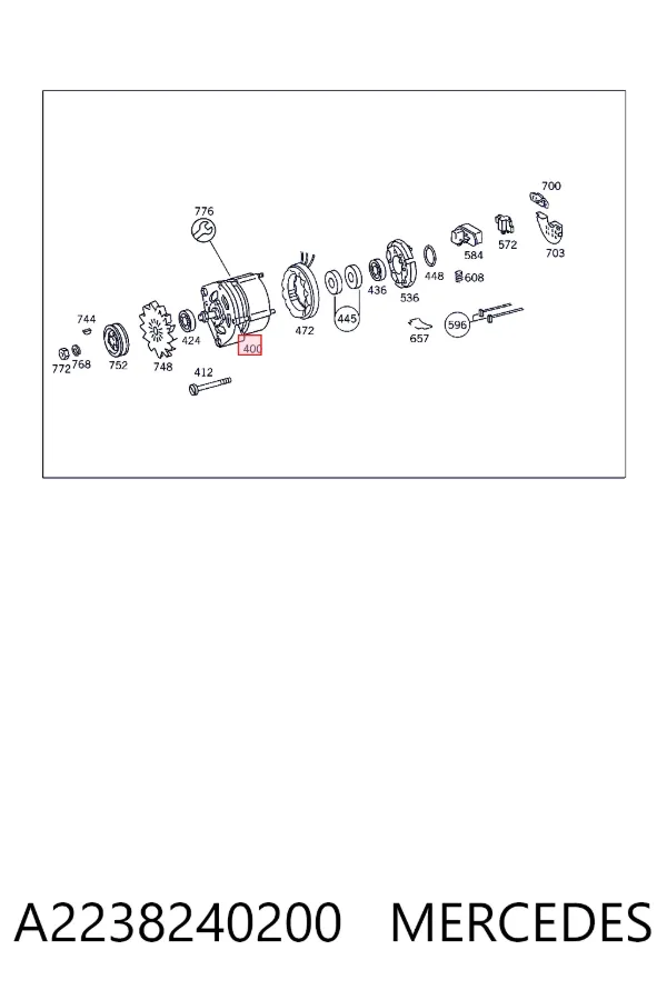 Alternator A2238240200 Mercedes