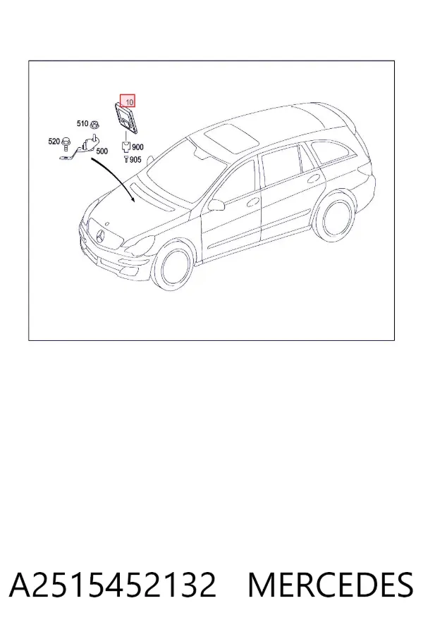 Sterownik zawieszenia pneumatycznego A2515452132 Mercedes