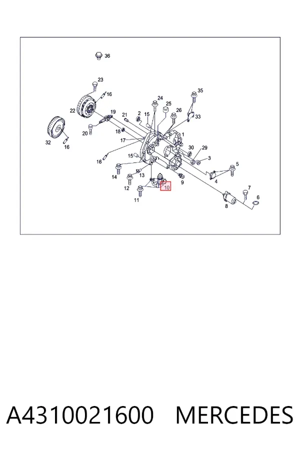 Cylinder roboczy sprzęgła A4310021600 Mercedes