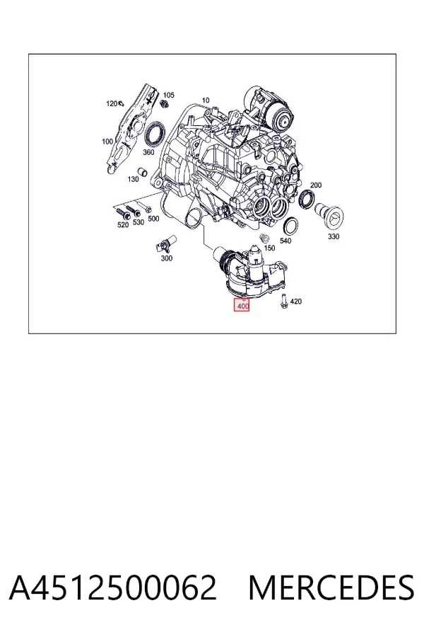 Cylinder roboczy sprzęgła A4512500062 Mercedes