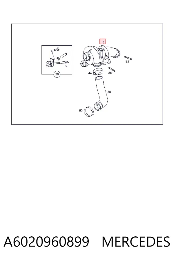 Turbina A6020960899 Mercedes