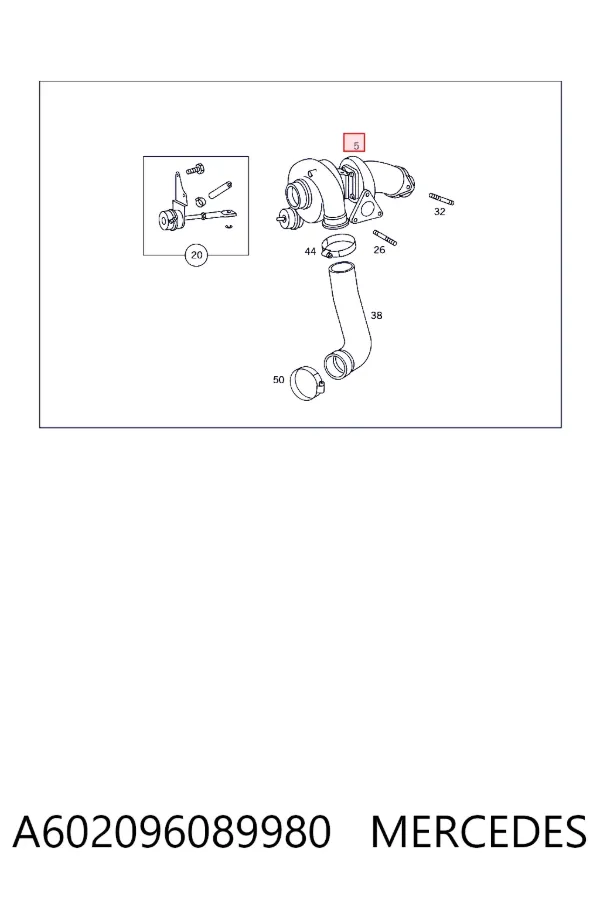 Turbina A602096089980 Mercedes
