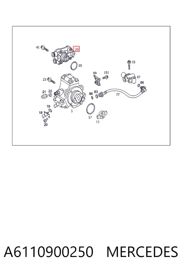 Pompa paliwa mechaniczna A6110900250 Mercedes