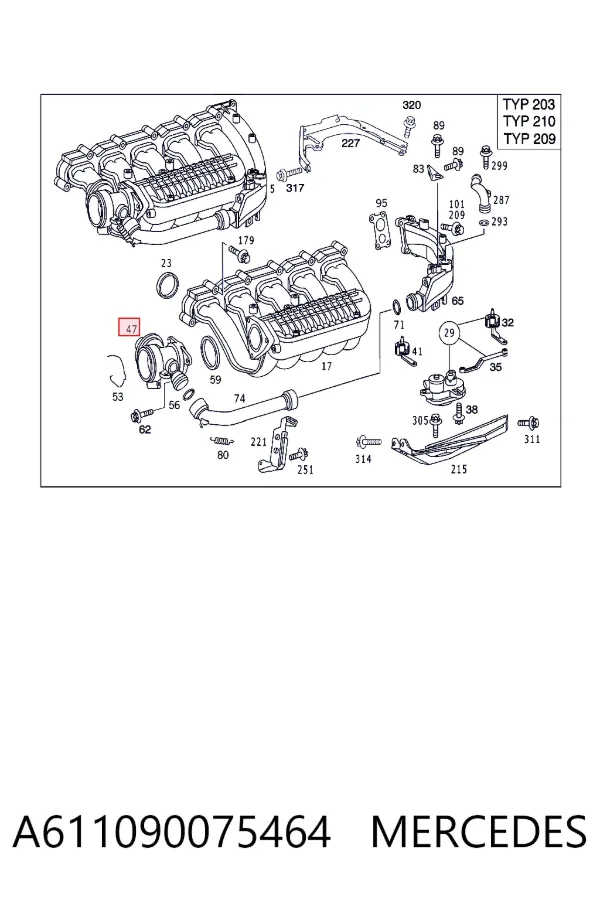 Zawór recyrkulacji spalin EGR A611090075464 Mercedes