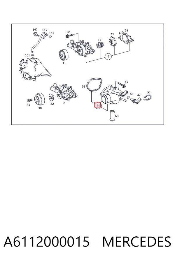 Termostat A6112000015 Mercedes
