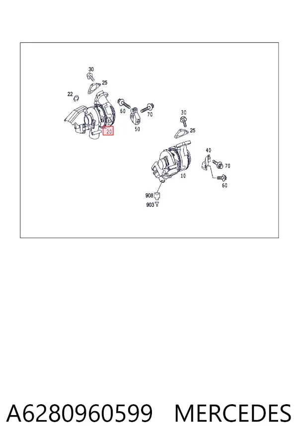 Turbina A6280960599 Mercedes
