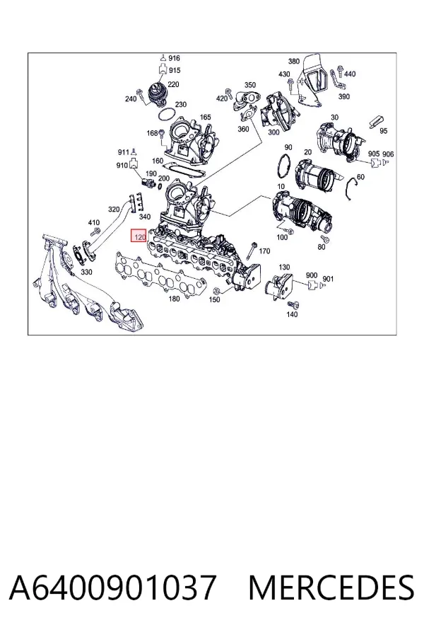Kolektor ssący Mercedes A W169