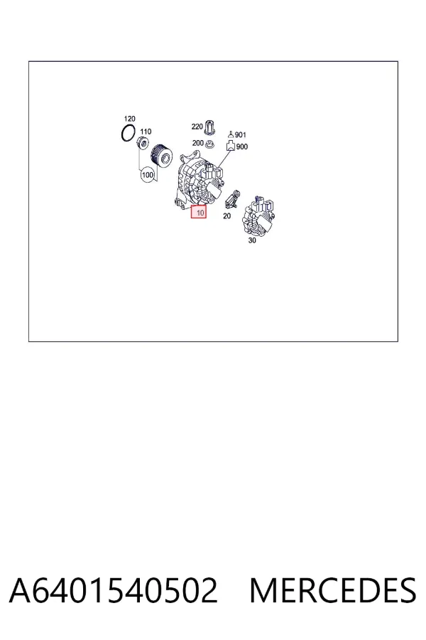 Alternator A6401540502 Mercedes
