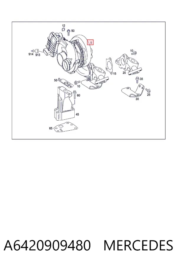 Turbina A6420909480 Mercedes