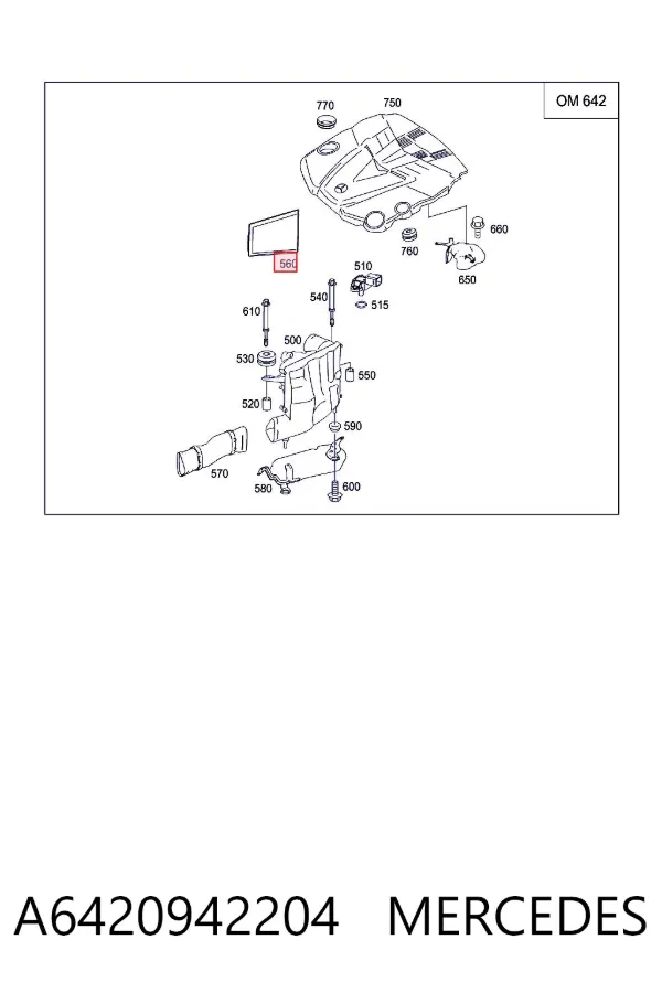 Filtr powietrza A6420942204 Mercedes