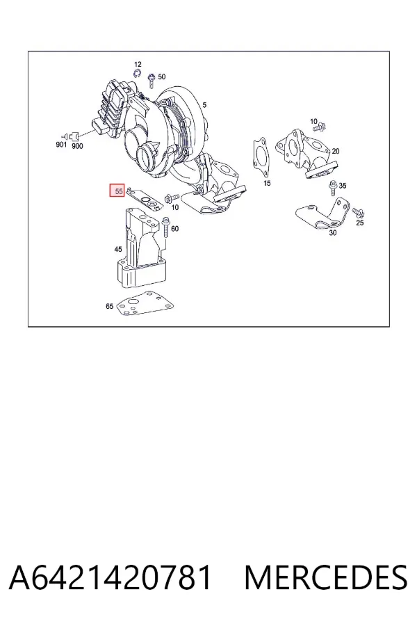 Uszczelka sprężarki A6421420781 Mercedes