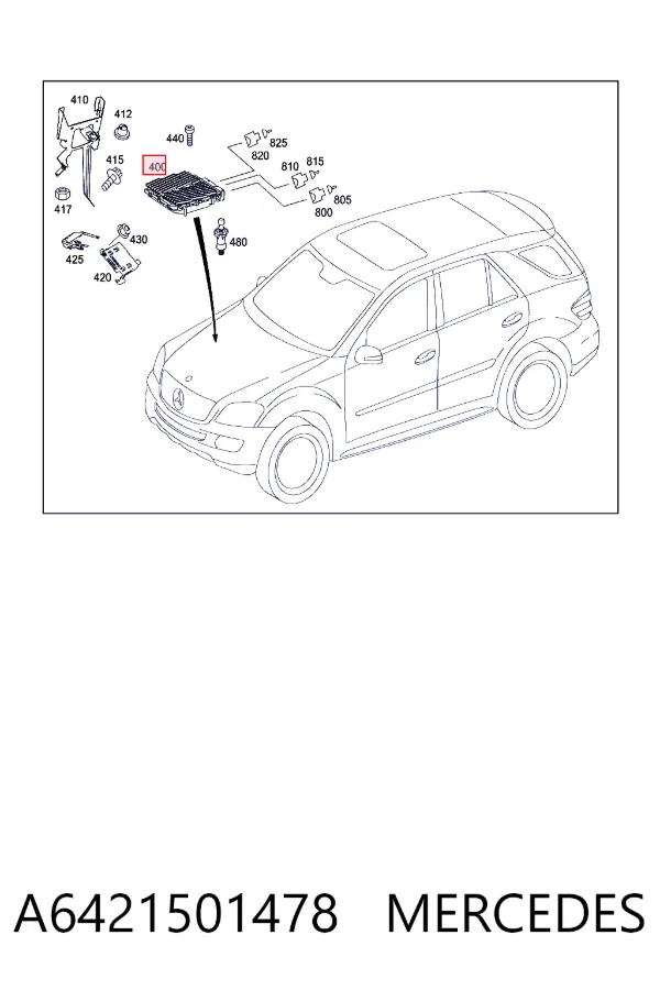 Sterownik silnika Mercedes ML/GLE W164