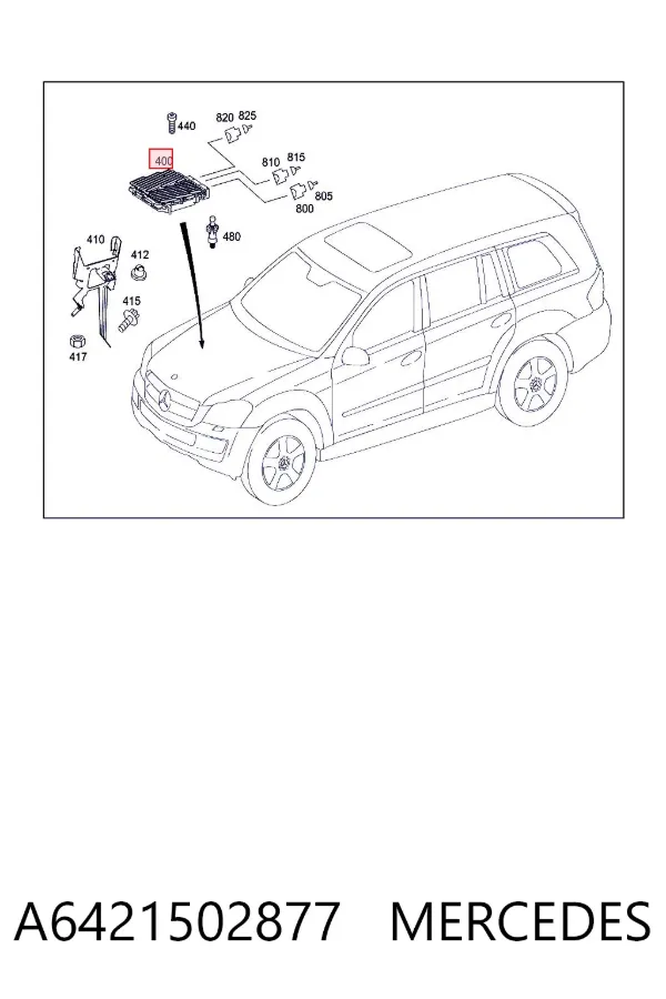 Sterownik silnika Mercedes GL X164