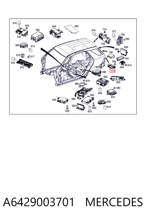 Blok sterowania EGR A6429003701 Mercedes
