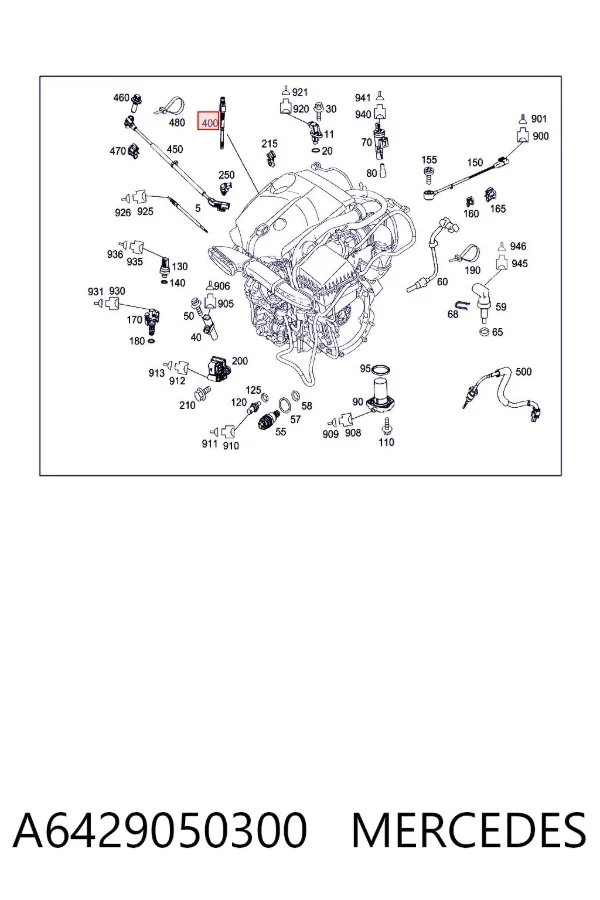 Świeca żarowa A6429050300 Mercedes