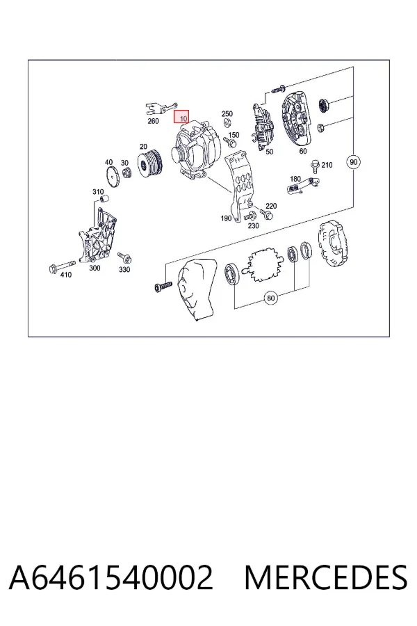Alternator A6461540002 Mercedes