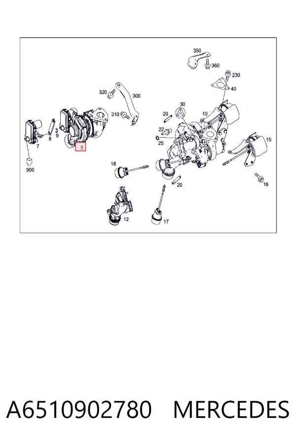 Turbina A6510902780 Mercedes