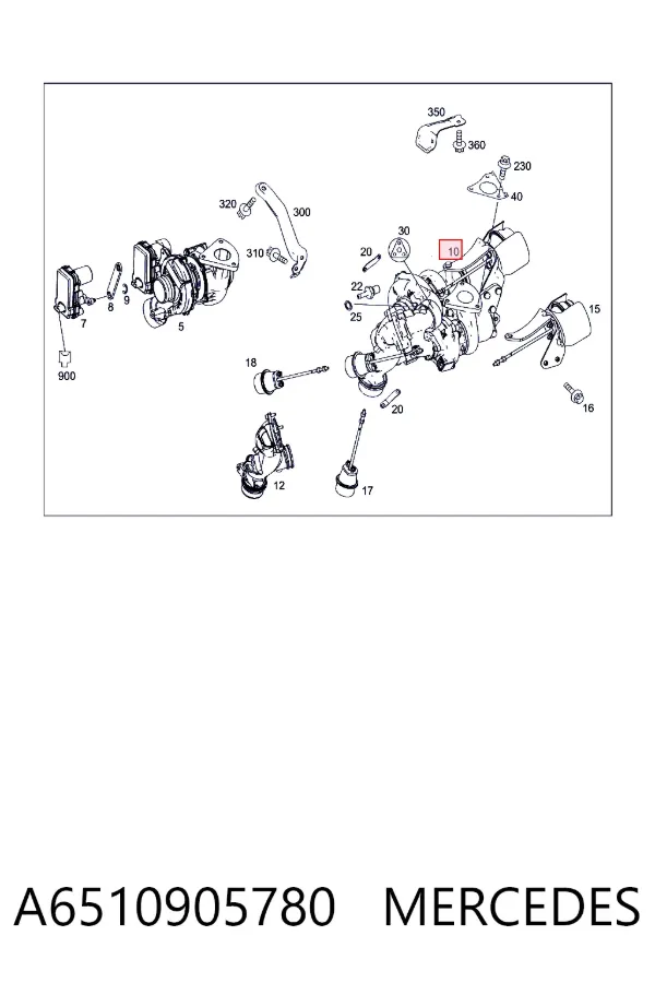 Turbina A6510905780 Mercedes
