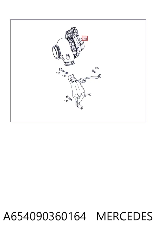 Turbina A654090360164 Mercedes