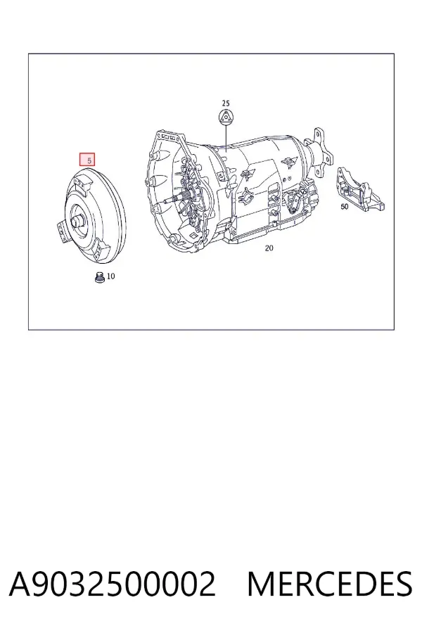 Transformator hydrauliczny automatycznej skrzyni biegów A9032500002 Mercedes