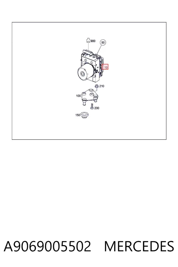 Sterownik ABS  hydrauliczny Mercedes Sprinter II 3-t
