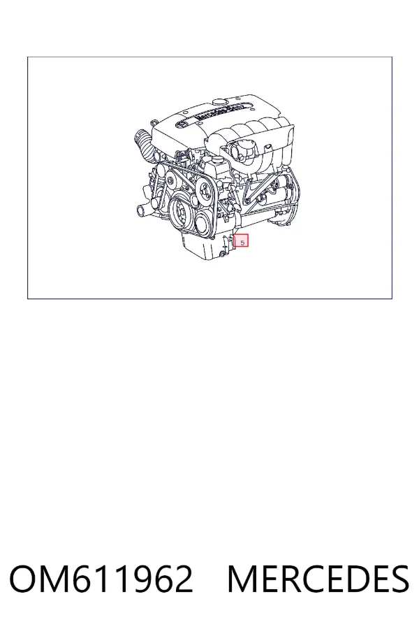 Silnik w komplecie Mercedes C W203