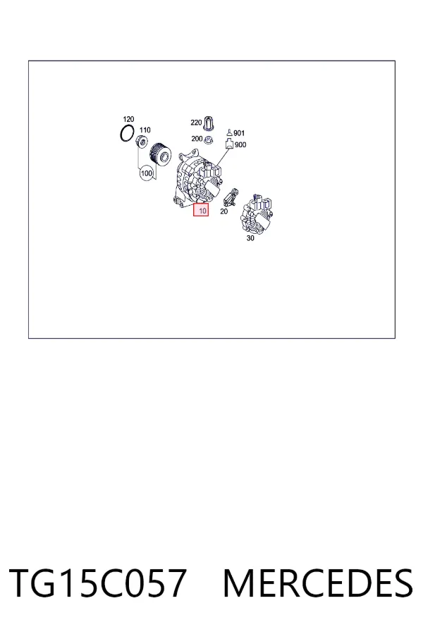 Alternator TG15C057 Mercedes