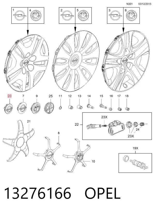  13276166 Opel
