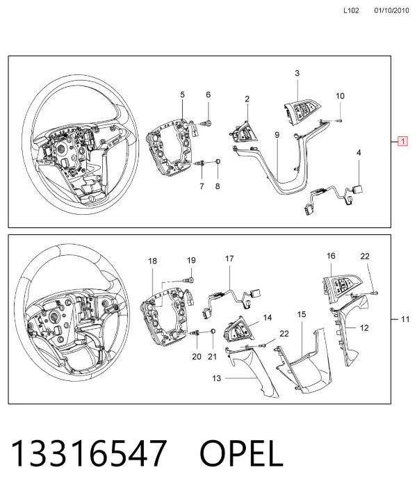 Kierownica Opel Insignia A