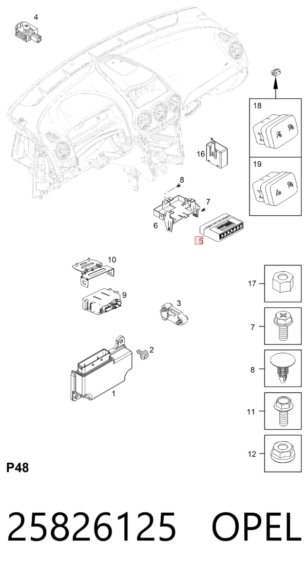 Blok komfortu Chevrolet Captiva I
