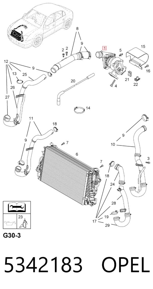 Turbina 5342183 Opel
