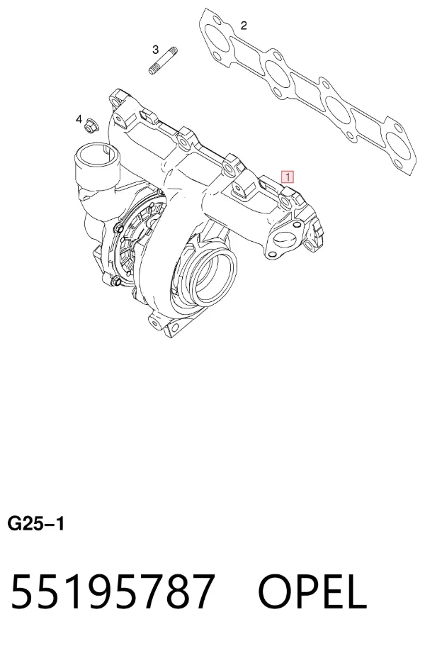 Turbina 55195787 Opel