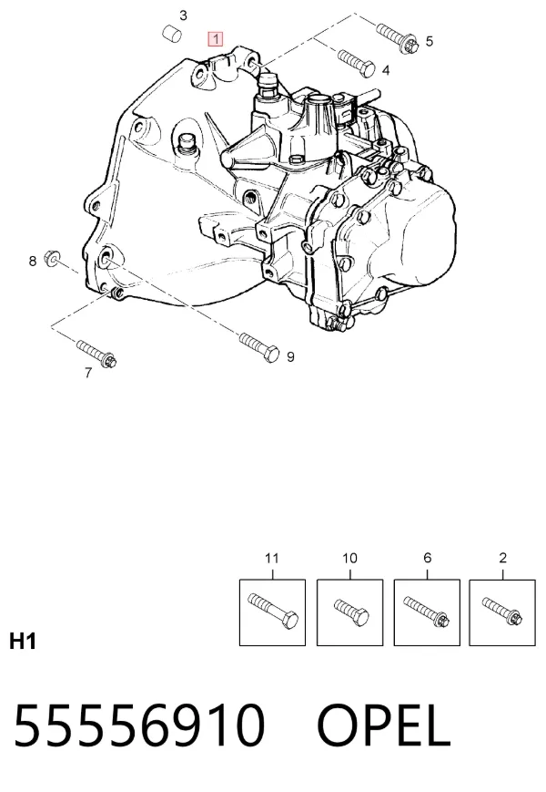 Mechaniczna skrzynia biegów w komplecie Opel Combo B
