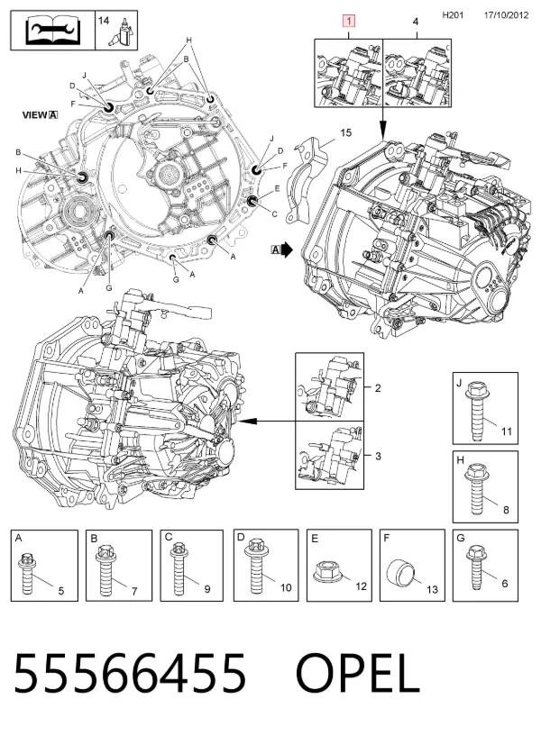 Mechaniczna skrzynia biegów w komplecie Opel Astra J