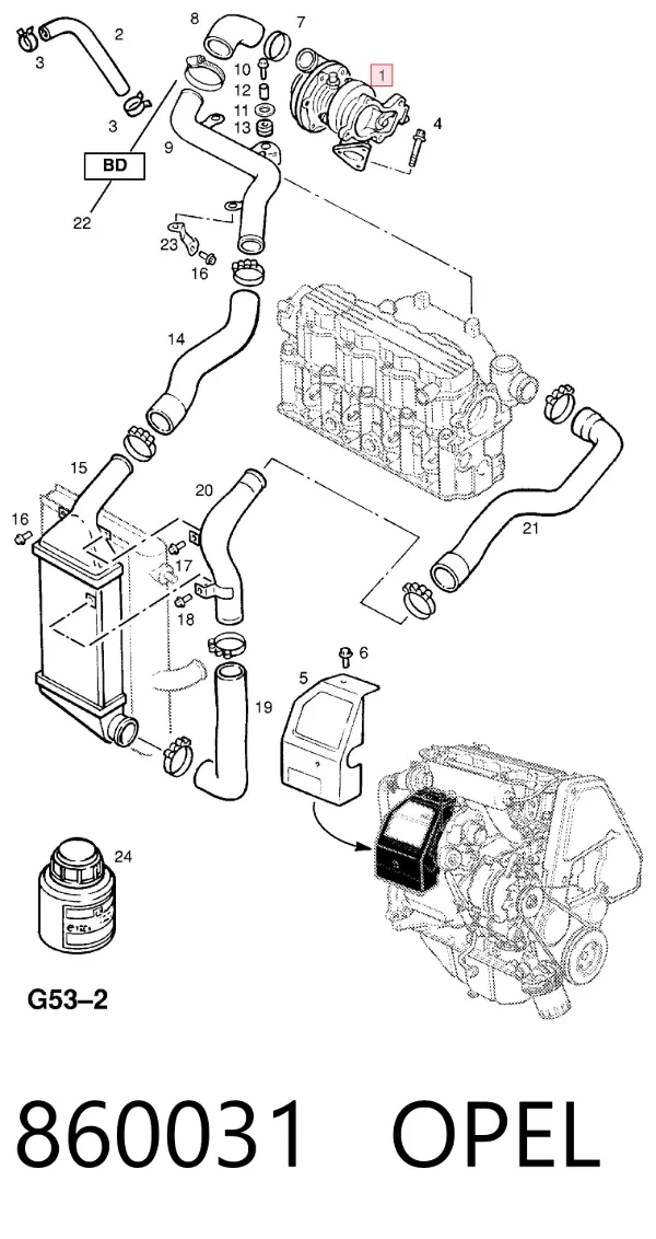 Turbina 860031 Opel