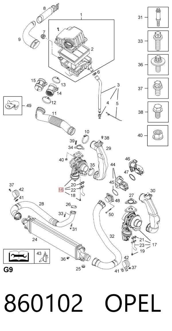 Turbina 860102 Opel