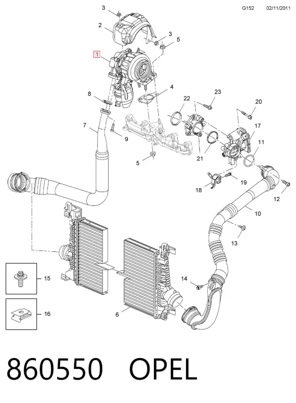 Turbina 860550 Opel