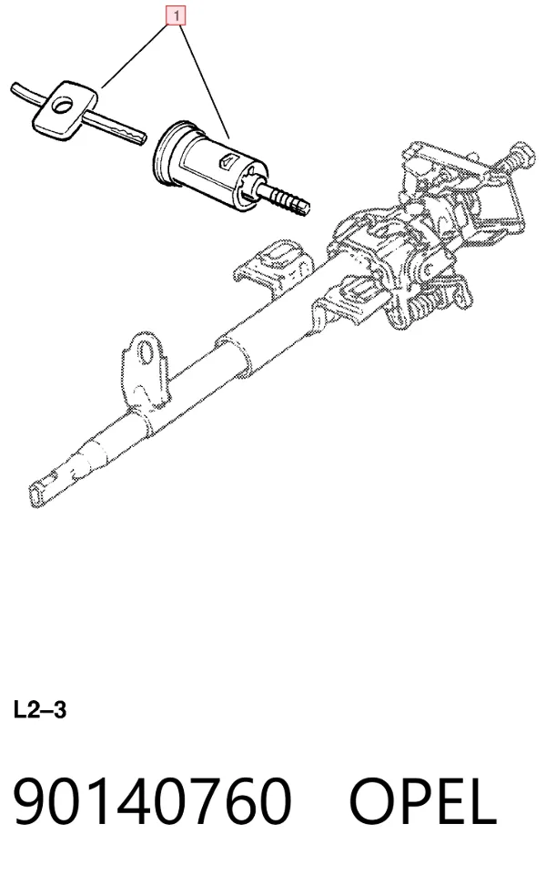 Stacyjka zapłonowa 90140760 Opel