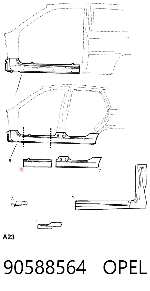 Filtr automatycznej skrzyni biegów 90588564 Opel