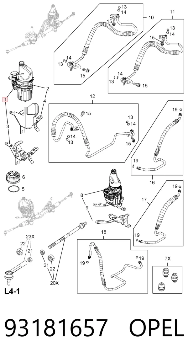 Pompa wspomagania hydraulicznego kierownicy 93181657 Opel