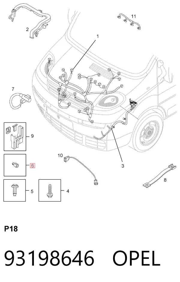 Obudowa termostatu 93198646 Opel