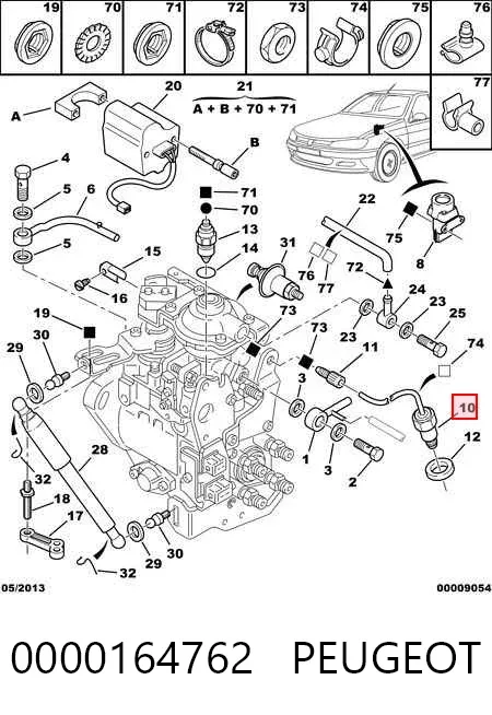 Regulator biegu jałowego 0000164762 Peugeot/Citroen