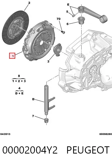 Docisk sprzęgła Fiat Qubo 225