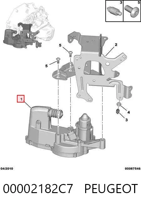 Cylinder roboczy sprzęgła 00002182C7 Peugeot/Citroen